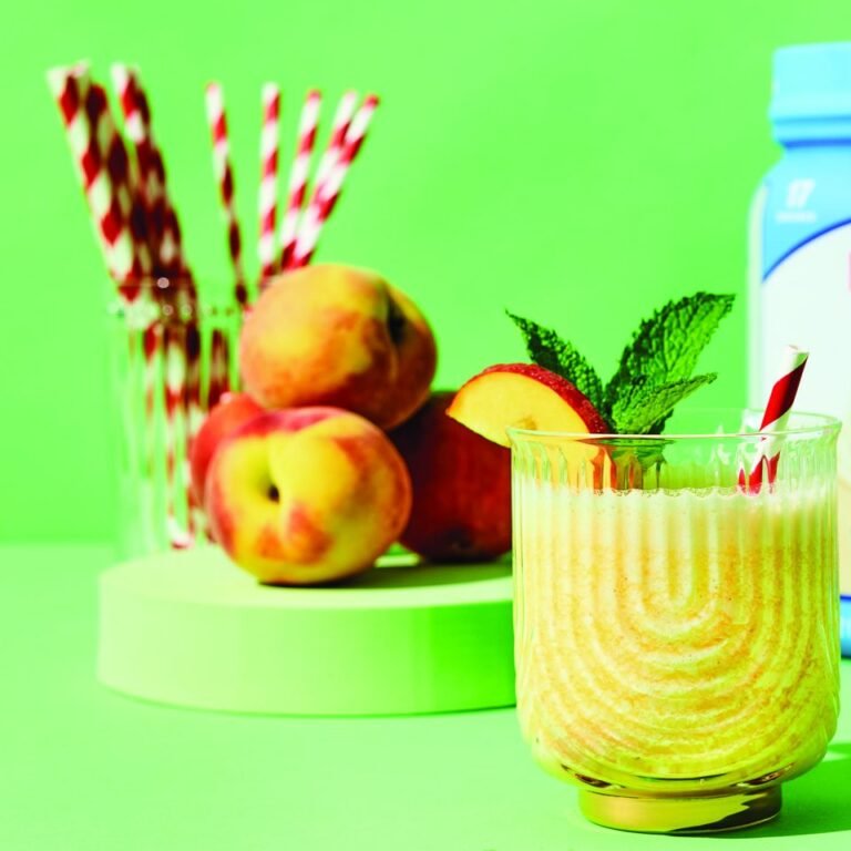Peach Lemonade with Protein