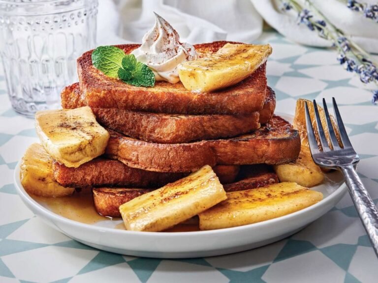 Bananas Foster French Toast Delight
